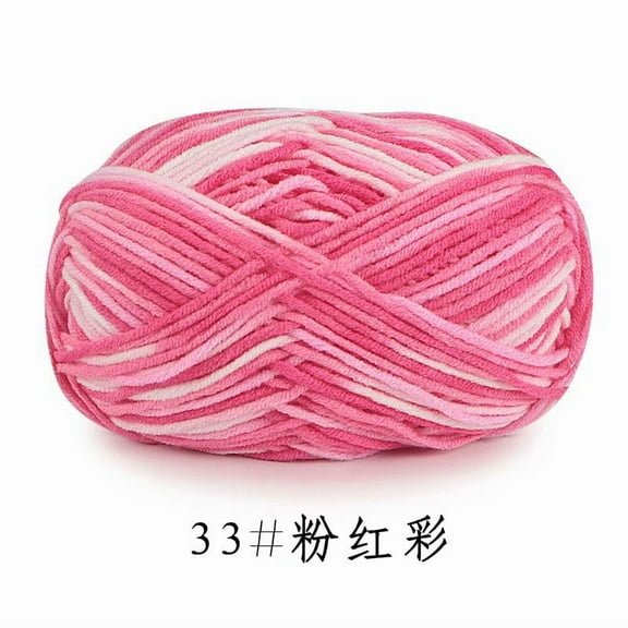 Namzi 100g Multi-Colored Knitting Yarn Cotton Hand Knitting Yarn Crochet Thread for DIY Crafts,Scarf,Multicolored 28