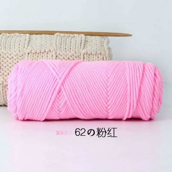 Namzi 100g Premium Soft Durable Yarn Acrylic & Wool Blend for Knitting, Crochet Projects, Ultra-Soft Craft Yarn,Pink C