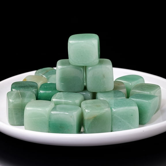 Namzi 100g green natural crystal raw stone block stone aromatherapy stone expansion stone fish tank decoration natural block stone 1.5-2cm