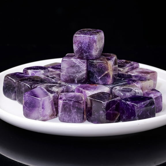 Namzi 100g purple natural crystal raw stone, block stone, aromatherapy stone, expansion stone, fish tank decoration, natural block stone, 1.5-2cm