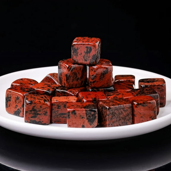 Namzi 100g red natural crystal raw stone block stone aromatherapy stone expansion stone fish tank decoration natural block stone 1.5-2cm