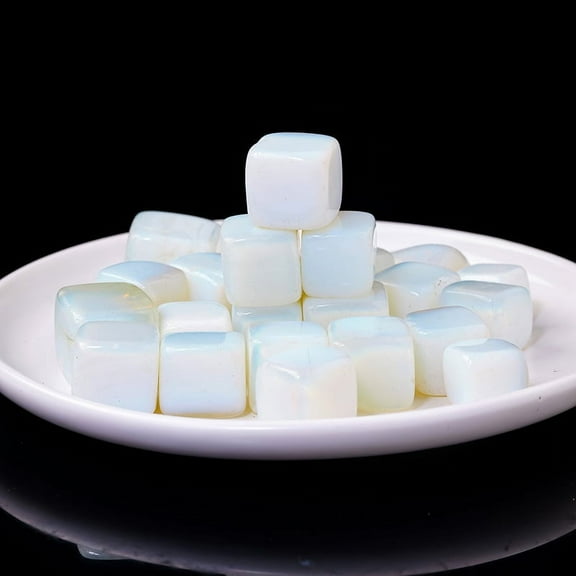 Namzi 100g white natural opal crystal raw stone block stone aromatherapy stone expansion stone fish tank decoration natural block stone 1.5-2cm