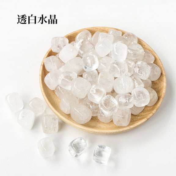 Namzi 100g white transparent natural crystal raw stone block stone aromatherapy stone expansion stone fish tank decoration natural block stone 1.5-2cm