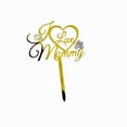thumbnail image 1 of Namzi 10pcs Happy Mother's Day Cake Topper Mom Letter Cake topper Pink, Decorative Party Cake Decoration for Mother's Day( Gold D), 1 of 5