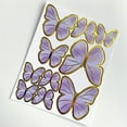 thumbnail image 1 of NAMZI 10sets Elegant Butterfly Cake Decorations, Butterfly Cake Decorations Suitable For Party/Anniversary/Birthday Party Decoration Cupcake Decorations(Purple B), 1 of 5