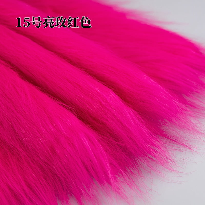 Namzi 12 cm Plush Fabric,39*71 Inch Fluffy Faux Fur Fabric for DIY Craft Sewing Projects,Costume,Cuddly Doll,Carpet,Home Decoration,Color 13