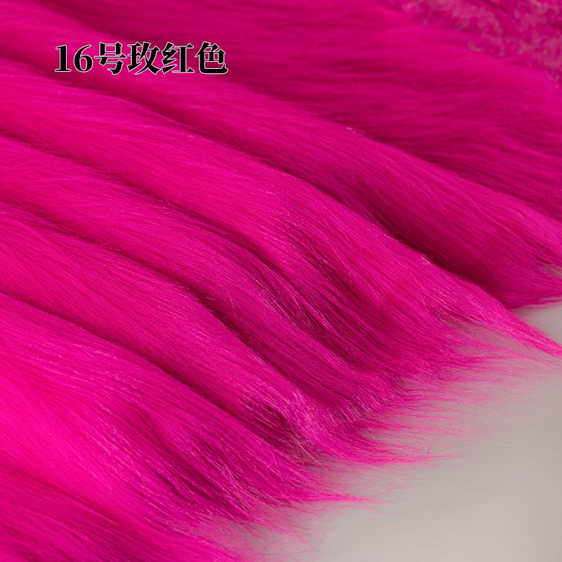 Namzi 12 cm Plush Fabric,39*71 Inch Fluffy Faux Fur Fabric for DIY Craft Sewing Projects,Costume,Cuddly Doll,Carpet,Home Decoration,Color 14