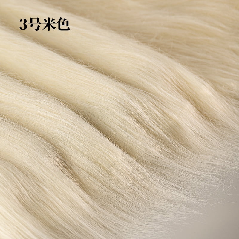 Namzi 12 cm Plush Fabric,39*71 Inch Fluffy Faux Fur Fabric for DIY Craft Sewing Projects,Costume,Cuddly Doll,Carpet,Home Decoration,Color 3