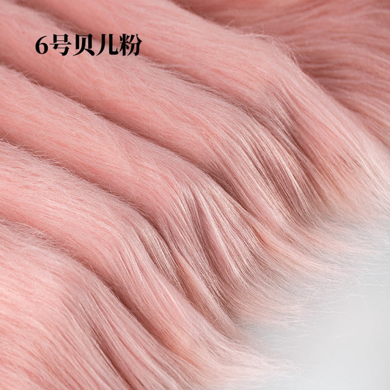 Namzi 12 cm Plush Fabric,39*71 Inch Fluffy Faux Fur Fabric for DIY Craft Sewing Projects,Costume,Cuddly Doll,Carpet,Home Decoration,Color 6