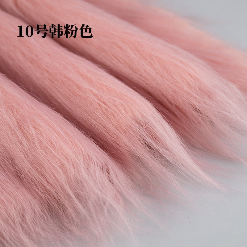 Namzi 12 cm Plush Fabric,39*71 Inch Fluffy Faux Fur Fabric for DIY Craft Sewing Projects,Costume,Cuddly Doll,Carpet,Home Decoration,Color 8