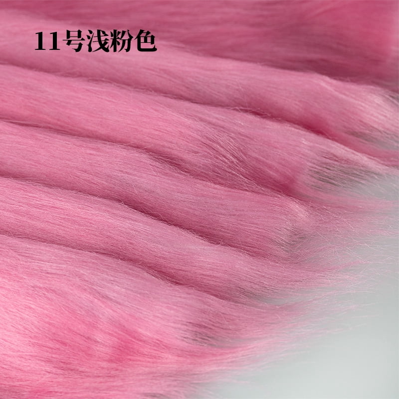 Namzi 12 cm Plush Fabric,39*71 Inch Fluffy Faux Fur Fabric for DIY Craft Sewing Projects,Costume,Cuddly Doll,Carpet,Home Decoration,Color 9