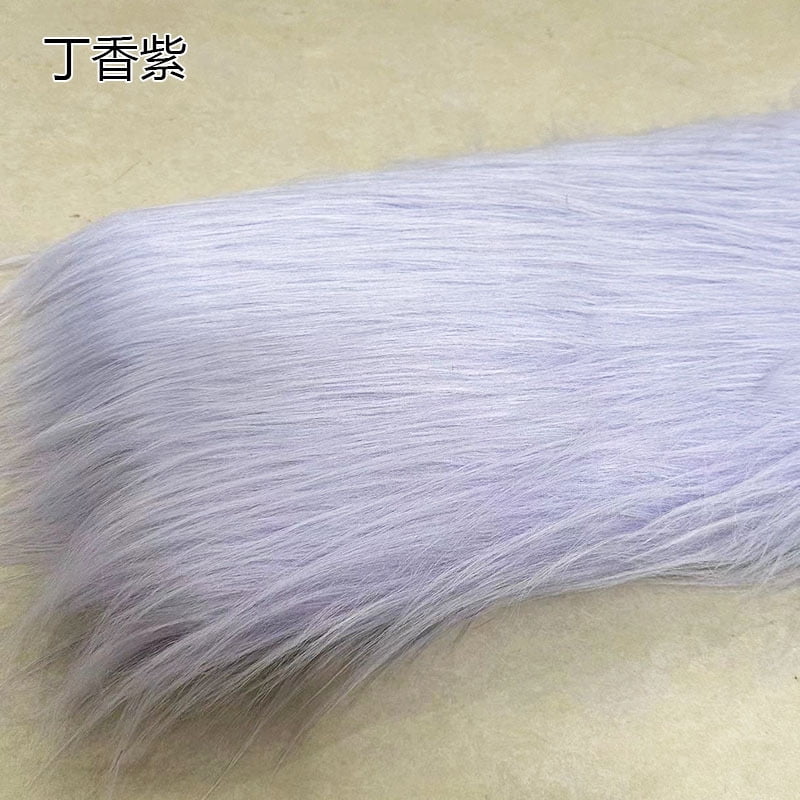 Namzi 12 cm Plush Fabric,Fluffy Faux Fur Fabric for DIY Craft Sewing Projects,Costume,Cuddly Doll,Carpet,Home Decoration,39*71 Inch,Light Purple