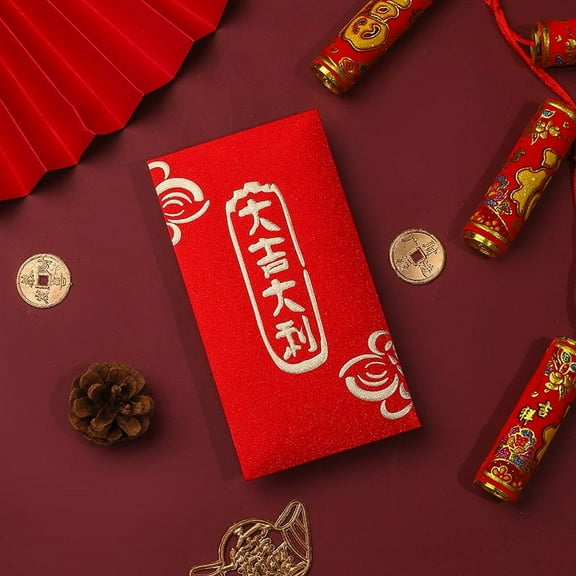 Namzi 12Pcs Red Envelopes Chinese New Year, Lunar New Year of The Snake Lucky Money Red Packets-C06