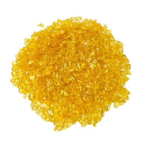 Namzi 1kg yellow natural crystal crushed stone optimized color addition 9-12mm natural stone ornament demagnetization bead flower pot, fish tank decorative stone