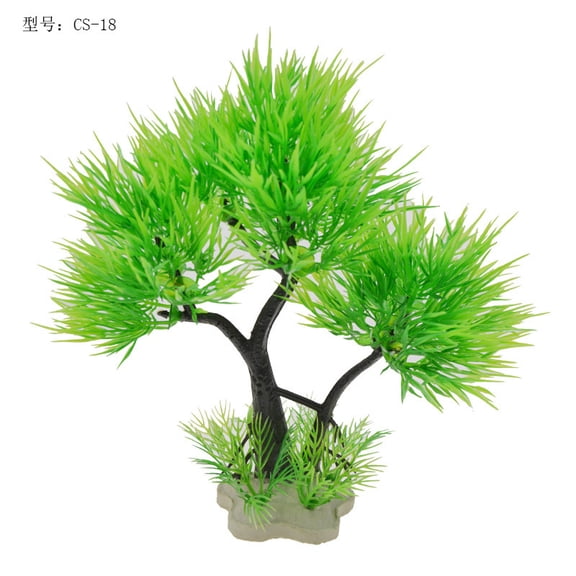 Namzi 2-Pack Aquarium Bonsai Tree Set Fish Tank Decoration Landscape Ornament for Freshwater Tanks - Lifelike Simulated Bonsai for Underwater Scenery,T01