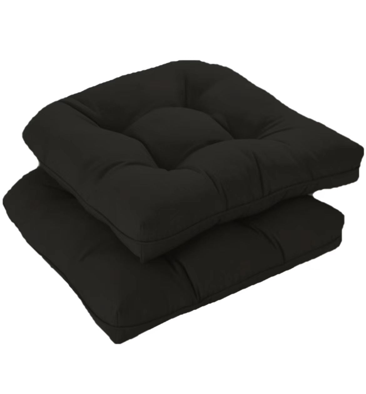 Namzi 2 Pack Outdoor Cushions, Patio Chair Cushions Outdoor Furniture Cushions for Garden, Balcony & Outdoor Dining Chairs Cushions,Black