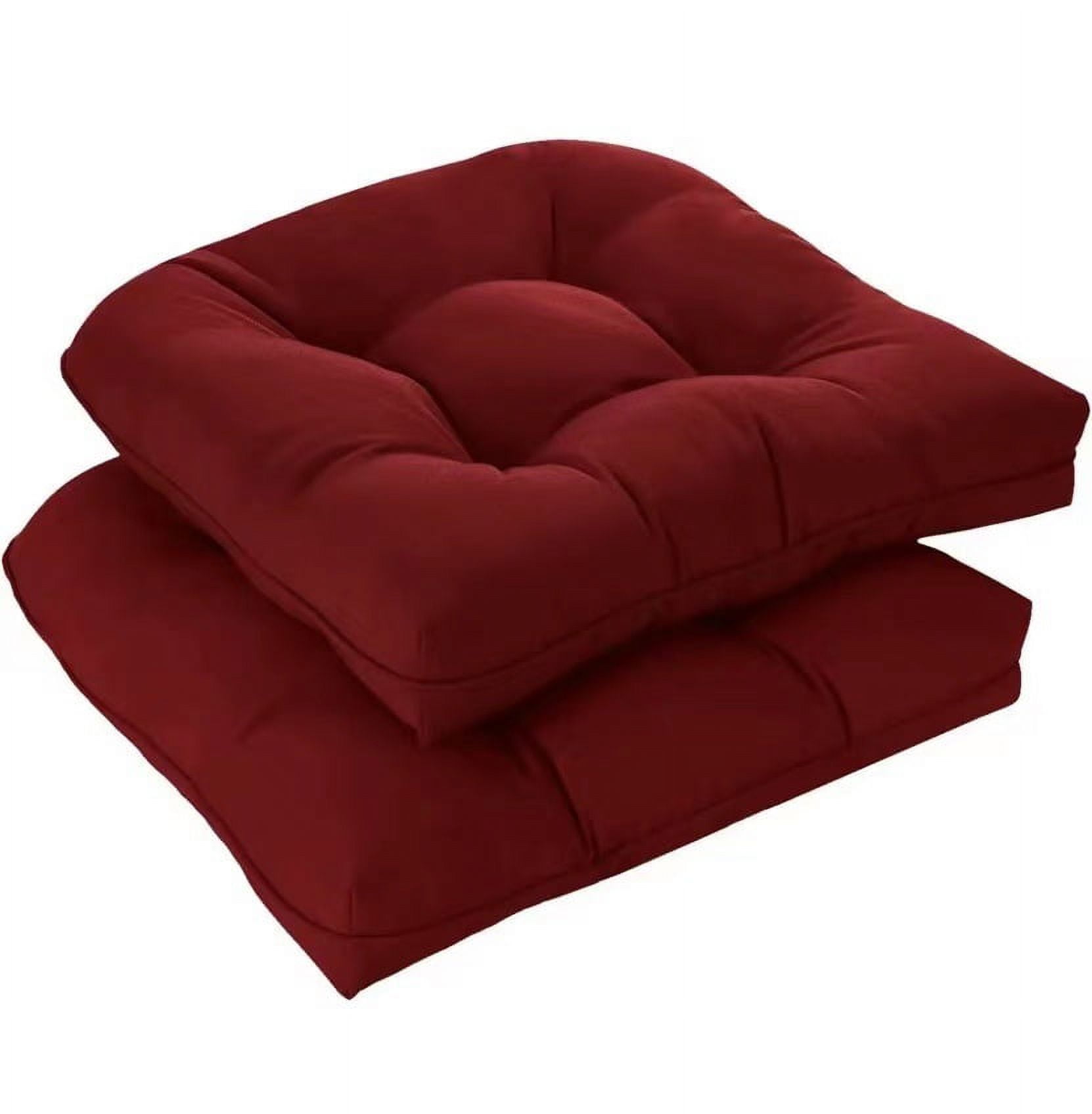 Namzi 2 Pack Outdoor Cushions, Patio Chair Cushions Outdoor Furniture Cushions for Garden, Balcony & Outdoor Dining Chairs Cushions,Dark Red
