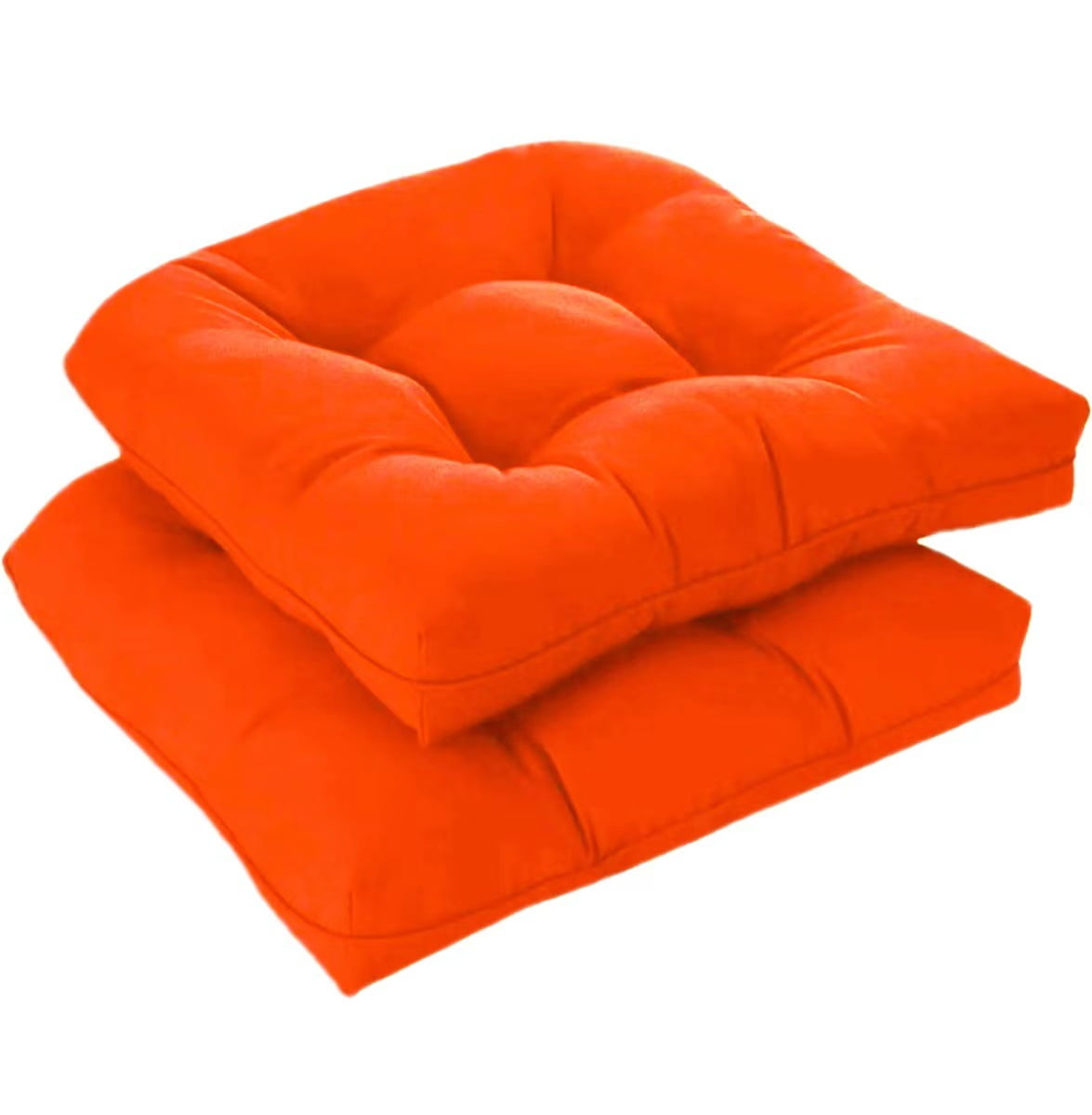 Namzi 2 Pack Outdoor Cushions, Patio Chair Cushions Outdoor Furniture Cushions for Garden, Balcony & Outdoor Dining Chairs Cushions,Orange