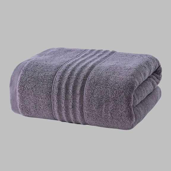 Namzi 2 Pcs Gray Body use towels, 34x74cm Pure Cotton Towels Shower, Ultra-Absorbent & Soft Body Washcloths, Ideal Face Towels for Bathroom.