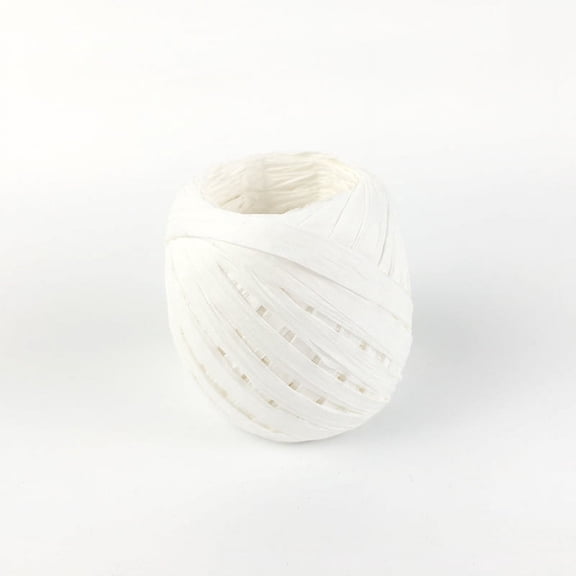 Namzi 2 Rolls Raffia Paper Ribbon Twine Strings for DIY Craft Gift Box Packing-R09