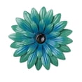 thumbnail image 1 of Namzi 2 pieces 3D daisy metal flower wall art decoration multi-layer metal flower outdoor decoration hanging rustic garden living room home farmhouse fence, 8 inches (lake blue), 1 of 3