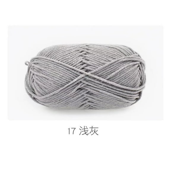 Namzi 2-roll roll light gray Crochet Yarn, 5-Strand Blended Yarn for Crocheting, Premium Soft Yarn for Craft Projects, Durable & Easy-to-Use Yarn in Yarn Category, Ideal for Crochet Enthusiasts