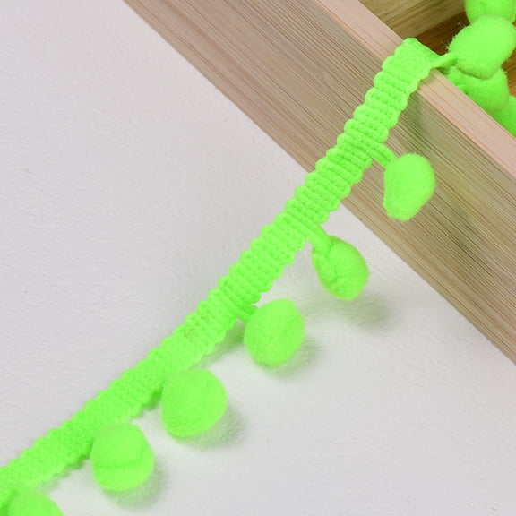 Namzi 20 Yards Single Edge Pompom Lace Trimmings,0.98 Inches Wide,for Hem of Clothes,Hats,Cuffs,Add Decorative Edge to Pillowcases,Curtains,Tablecloth,Sofa Cover,Color 28