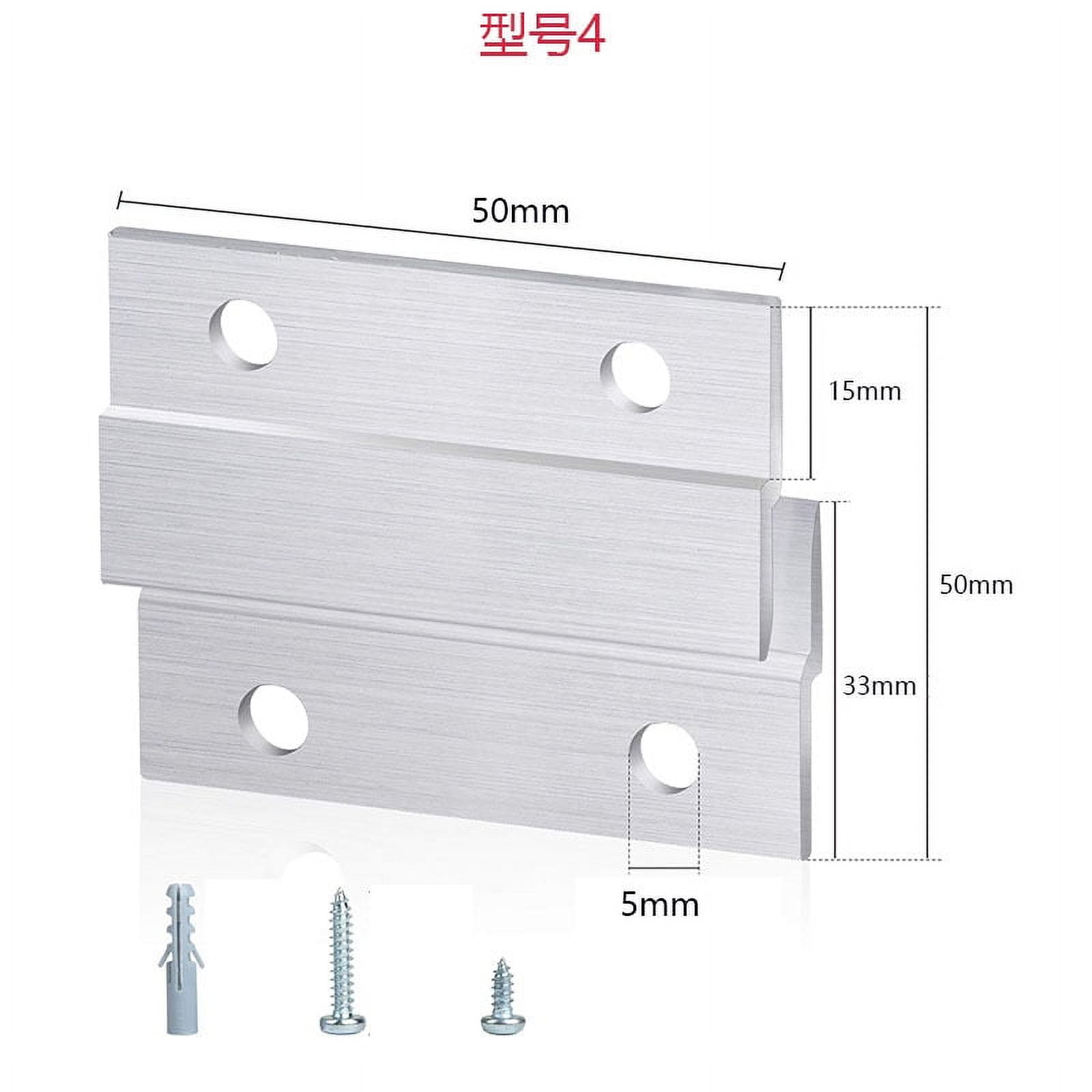 Namzi 20 piece French anti slip nail picture hanger kit heavy-duty mirror wall bracket Z-clip mirror suspension hardware aluminum bracket (2 inches)