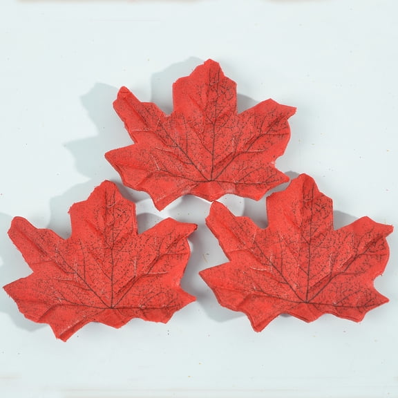 Namzi 200 Pcs Artificial Autumn Maple Leaves Fall Leaf for Weddings Thanksgiving Day Decorations,A06