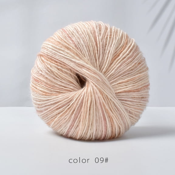 Namzi 200g Cotton-Acrylic Crochet Yarn, Multicolor Knitting Yarn for Blankets, Shawls Scarves, Backgrounds Craft Yarn,C08