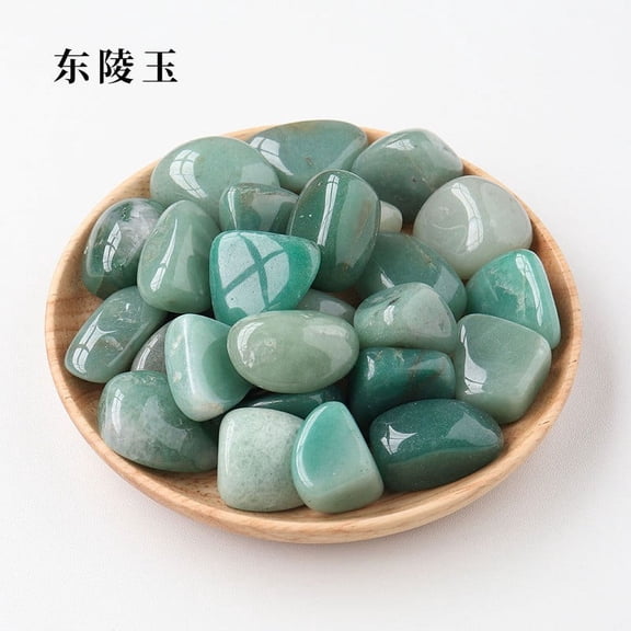 Namzi 200g natural crystal raw stone large particle polished rolling stone, green natural raw stone expanded fragrance stone home decoration stone 2-3cm