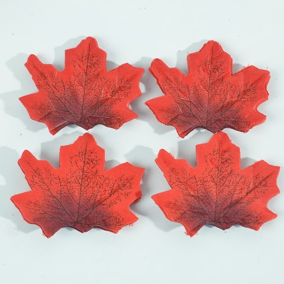 Namzi 200pcs Artificial Maple Leaves, Fake Maple Leaves for Fall Decor, Autumn Table Scatter Leaves for Thanksgiving Party Use,A05