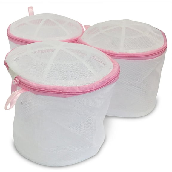 NAMZI 3-Pack of Premium Bra Wash Bags for Delicates - Double-Wall Protection Laundry Bags are Best for Protecting Delicates, Lingerie, and Socks