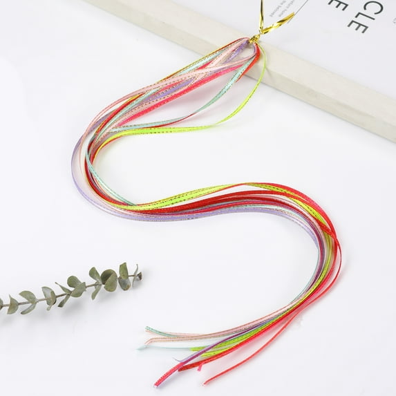 Namzi 30Pcs Colorful Hair Strings For Braids Gradient Color Hair Rope Band Hair Wrap String Hair Ribbons Rainbow Braiding Hair Tie Hair Accessories,C05