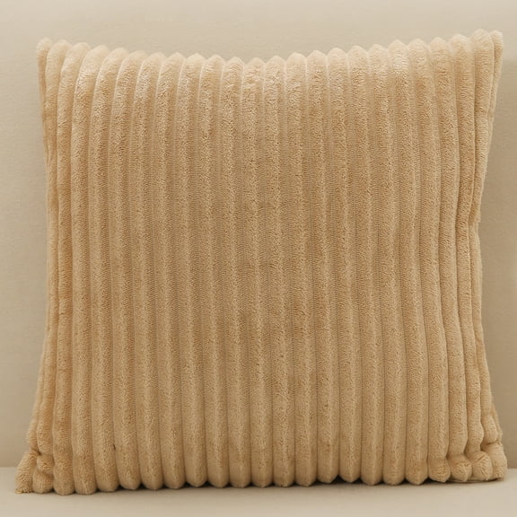 Namzi 3Pcs Simple magic pile pillow case Classic and timeless, pure color simple pillowcase, with any bed is brilliant 17.72x17.72inch(khaki