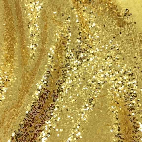 Namzi 3mm Sequin Fabric,39*53 Inch Sequined Material for Stage Curtains,Performance Costumes,Formal Dresses,Home Decorations,Gold