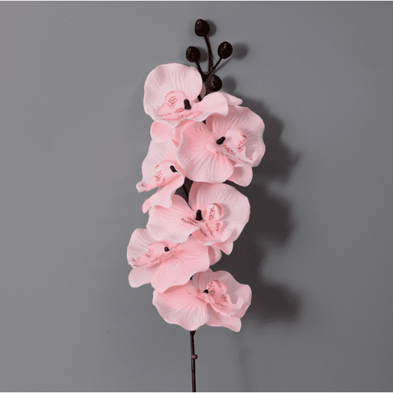 Namzi 3pcs Moth Orchid Artificial Flowers, Fake flowers, Flores Artificiales Para, Wedding Decor, Pink