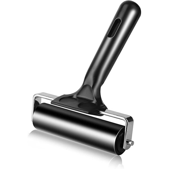 Namzi 4 Inch Rubber Roller Tool, Rubber Brayer Roller for Printmaking