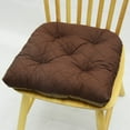 thumbnail image 1 of Namzi 4 Pack European Style Chair Cushion U-Shaped Thicken Chair Cushions for Dining Chairs Non-Slip Quilted Chair Seat Cushions with Ties Washable Retro Style Stool Pad for Kitchen Home Decor Brown, 1 of 5
