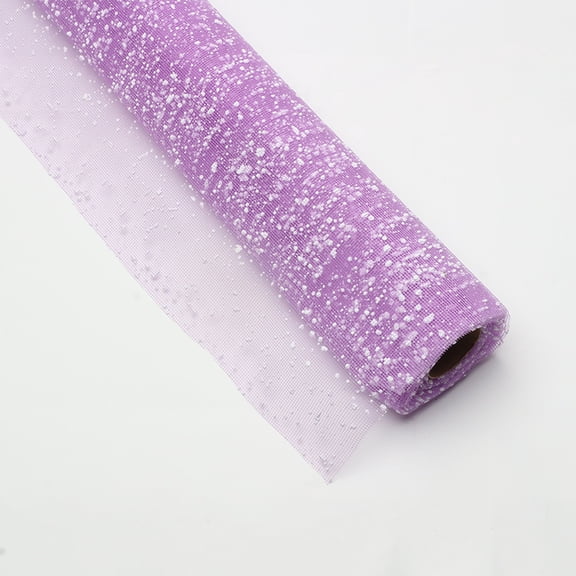 Namzi 4 Yard Tulle Ribbon, Decor Tulle DIY Tulle, Sparkling Tulle Ribbon for Decorations, Wedding Decor Glitter Tulle Birthday Party Backdrop Tulle, Party Decoration Supplies,Light Purple