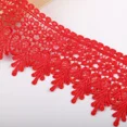 thumbnail image 1 of Namzi 5 Yard Floral Lace Edge Trim 9cm Wide Ribbon Edging Trimmings Wedding Dress Embellishment-Red, 1 of 4