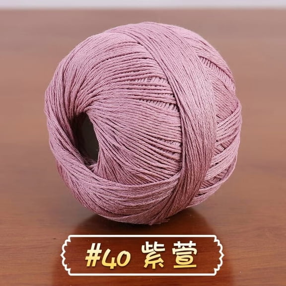 Namzi 50g Cotton Linen Yarn Soft Knitting Lace Thread for Crochet, Weaving Craft Projects, DIY Handmade Supplies,C38