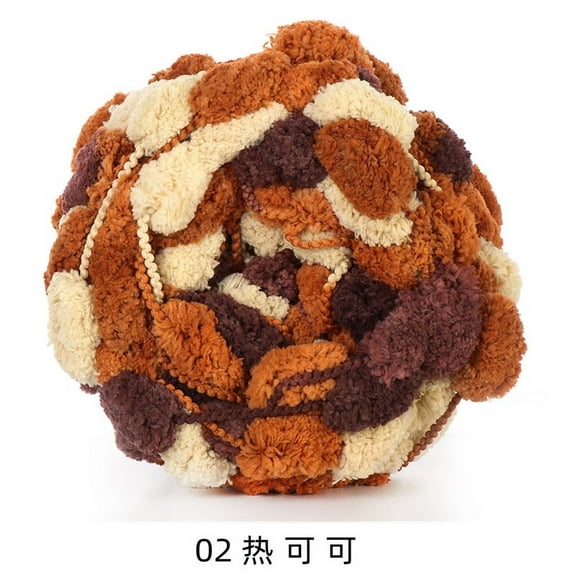 Namzi 50g Pom pom Yarn Soft Ball Yarn for Crochet & Knitting, Craft Yarn Made of Acrylic & Dacron, Ideal for DIY Projects,A280