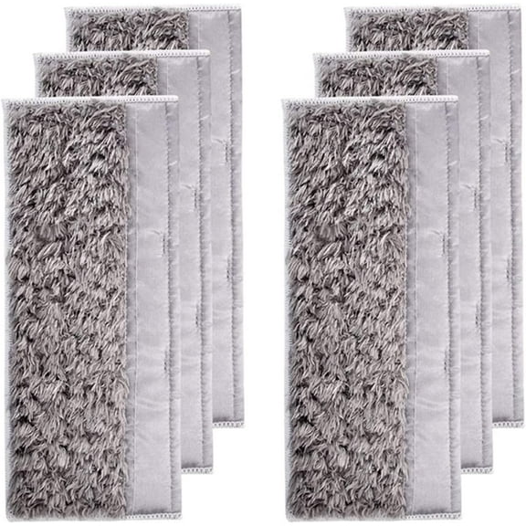 Namzi 6 Pack Washable Wet Mopping Pads Replacement Compatible Fit for IRobot Braava Jet M6 (Color : 6 GreyDry)