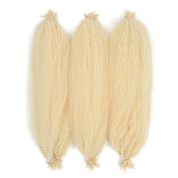 Namzi 6 Packs 24in Springy Twist Hair Pre-Separated Twist Braiding Hair Soft Synthetic Crochet for Distressed Faux Locs Spring Twist Hair Extensions for WomenBeige