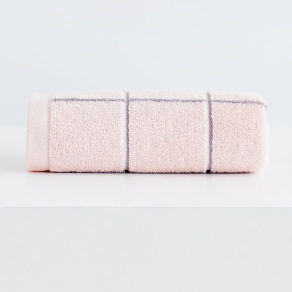 Namzi 6 PcsThin Towels for Bathroom, Pink Cotton Towels Bath 74x34cm - Soft & Lightweight Cotton Towel Set, Absorbent Towels for Daily Use, Ideal for Home, Travel & Bathroom Needs.