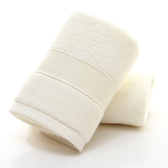 Namzi 6 pcs Wash Cloths, Beige 35x75cm Cotton Shower Rags, Absorbent Washcloths for Showering Towels .