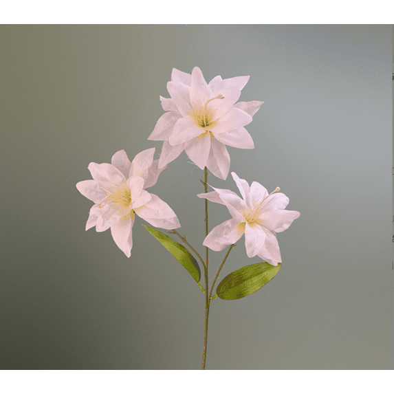 Namzi 6pcs 3 Heads Lily Artificial Flowers, Fake flowers, Flores Artificiales Para, Wedding Decor