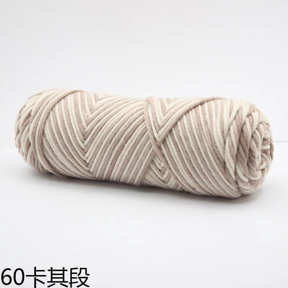 Namzi 8-Strand Mixed Fiber Yarn for Crocheting - 2 Rolls Yarn, Soft Premium Yarn Packs for Crocheting Projects, Durable Yarn for DIY Crafts.red + black.Khaki A color