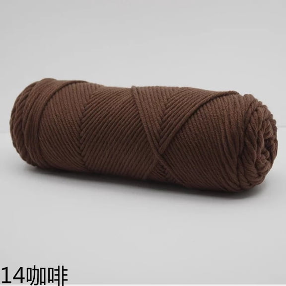Namzi 8-Strand Mixed Fiber Yarn for Crocheting - 2 Rolls dark brown Yarn, Soft Premium Yarn Packs for Crocheting Projects, Durable Yarn for DIY Crafts